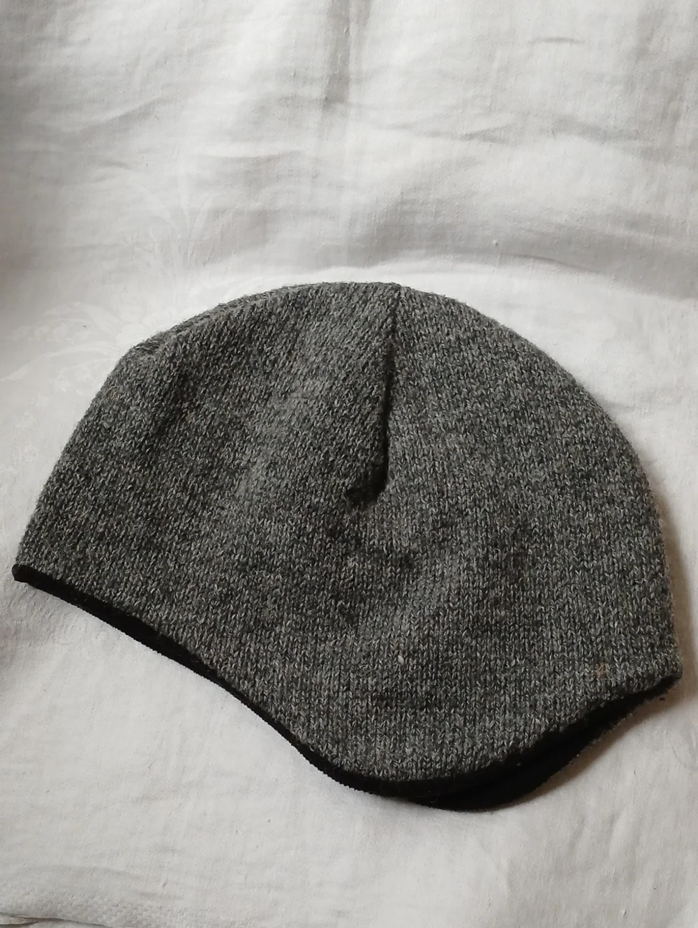 SIMMS Fishing Beanie Hat Grey Wool Fleece Winter OSFA
